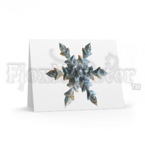 "Grunge Snowflake" - Greeting cards (8, 16, and 24 pcs)