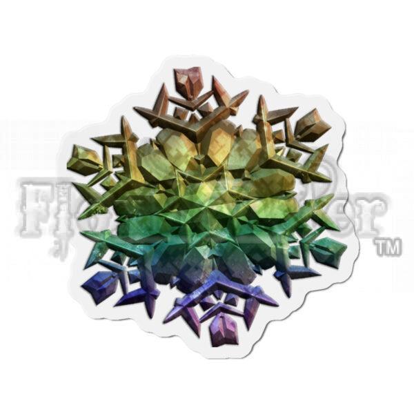 Rainbow Snowflake magnet, LGBT magnet