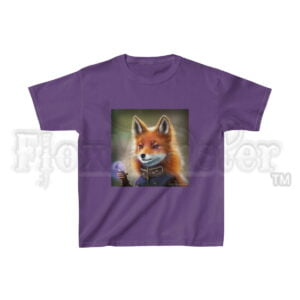 Aetherpunk Fox: “Lady Ginger Gears” – Kids Heavy Cotton™ T-Shirt