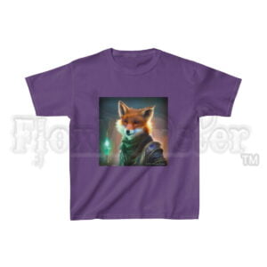 Aetherpunk Fox: “Copper Cogchewz” – Kids Heavy Cotton™ T-Shirt