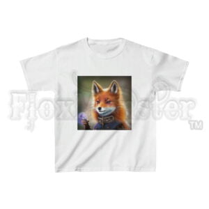 Aetherpunk Fox: “Lady Ginger Gears” – Kids Heavy Cotton™ T-Shirt