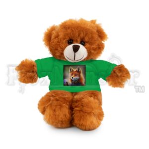 Aetherpunk Fox: "Lady Ginger Gears" - Stuffed Animal with Shirt (choose bear, bunny, jaguar, lion, panda, or sheep)